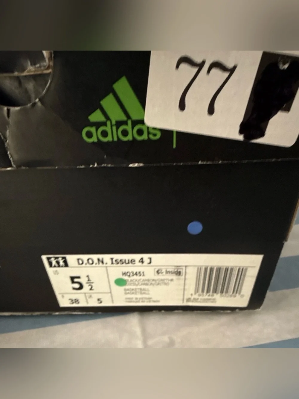adidas D.O.N. Issue 4 Basketball Shoes Size 5.5Y Fits 5.5M / 7W